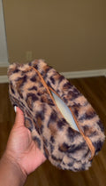 Leopard Faux Makeup Bags